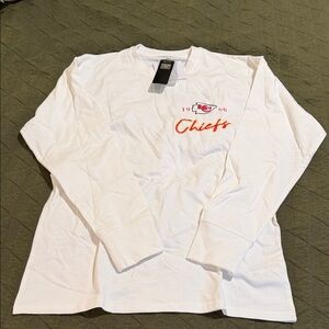 Women's Chiefs White Long Sleeve Tee